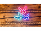 2Kids Toys LED NEON LIGHT lampička Motýli