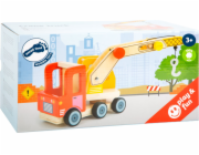 small foot Dřevěné auto s jeřábem
