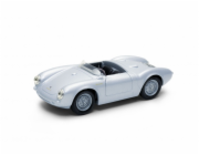 Welly Porsche 550 Spyder 1:34 stříbrné