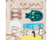 2Kids Toys Activity board Domeček šedý