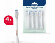 CONCEPT Náhradní hlavice k zubním kartáčkům PERFECT SMILE ZK500x, Soft Clean, 4 ks, bílé ZK0052 