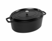 Staub La Cocotte 41cm oval schwarz, Gusseisen
