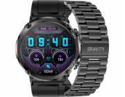 Chytré hodinky Gravity Pánské hodinky SMARTWATCH GRAVITY GT21-1 BK/BK STEEL/BK