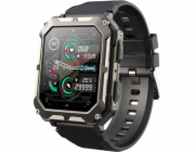 Chytré hodinky Rubicon SmartWatch Rubicon RNCF27 černé silikonové konverzace BT Call.