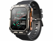 Chytré hodinky Rubicon SmartWatch Rubicon RNCF27 černé silikonové konverzace BT Call.