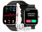 Giewont Chytré hodinky Dynamic SmartCall GW230-3 - růžovo-zlatý/černý efekt
