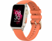 Rubicon Chytré hodinky SmartWatch Rubicon RNCF06 oranžové silikonové BT Call
