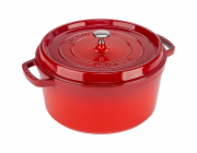Staub La Cocotte 28cm rund, Kirsch-rot, Gusseisen