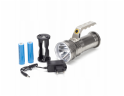 Montis Aluminiowa ręczna latarka akumulatorowa LED MT154 Šedá Ruční svítilna