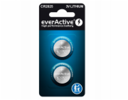 Mini lithiová baterie everActive CR2025 - blistr 2 ks.