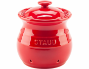 Staub Knoblauch Aufbewahrung 11 cm kirschrot