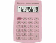 Vector Kapesní kalkulačka KAV VC-210 PK, 8-místná, 64 x 98,5 mm, světle růžová