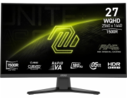 MSI MAG 275CQF E18 počítačový monitor 68,6 cm (27") 2560 x 1440 px Wide Quad HD Černá