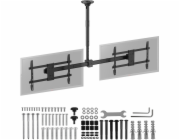 Stropní držák Maclean pro dva televizory, max. zatížení 2x40 kg, 34-60", max. VESA 600x400, MC-111 B