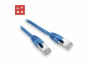 LYNX FTP patch kabel Cat5e PVC, CCA, 10m, modrý
