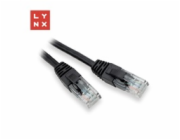 LYNX UTP patch kabel Cat5e, PVC, CCA, 20m, černý