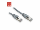 LYNX FTP patch kabel Cat5e PVC, CCA, 0,5m, šedý (balení o...