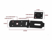 Dveřní západka Okko GB-1504, černá 254 mm