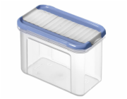 Nádoba na sypké produkty, 0,75 l, průhledná/modrá