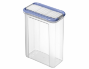 Nádoba na sypké produkty, 1,5 l, průhledná/modrá