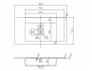 Umyvadlo Domoletti MH026 -100, keramické, 100x52x15 cm