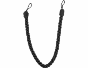 Šňůra na záclony Luance COT, 1,6 cm, antracitová