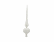 Plastová ozdoba na vánoční stromeček CHRISTMAS TOUCH, 28 cm, bílá