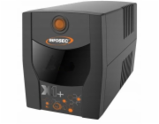 Infosec INF_661130 Záložní zdroj UPS X1+ 1000 IEC, 1000VA, 500W, 4× C13