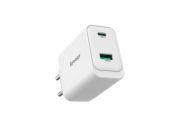 Adaptér Sponge C2 45W GaN, USB-C/USB-A, bílý