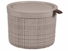 Box Curver Jute kulatý 2L taupe