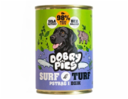 DOBRY PIES Surf & Turf Trout and wild boar - vlhké krmivo pro psy - 400g
