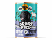 DOBRY PIES Surf & Turf Salmon and lamb - vlhké krmivo pro psy - 400g