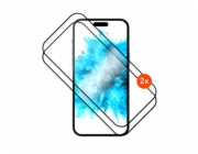 Tvrzené sklo FIXED Full-Cover s aplikátorem pro Apple iPhone 17 Pro, 2ks, černé