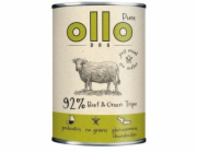 OLLO Pure Beef and Green tripe - vlhké krmivo pro psy - 400g