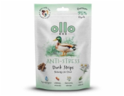 OLLO Air-Dried Anti-Stress Duck strips - pamlsek pro psa - 80g