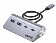 UNITEK HUB USB-C HLINÍKOVÝ 2X USBA 2X USB-C 5GBPS