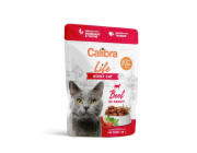 CALIBRA Cat Life Adult Beef in gravy - mokré krmivo pro kočky - 85g