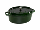 Staub La Cocotte 33cm ovál, Bazalková zelená, Litina