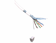 Datacom 12001 FTP, drát, CAT5E, PVC, Eca, 305m, bílý DATACOM FTP drát CAT5E PVC Eca 305m box bílý