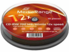 MediaRange CD-RW 700 MB, prázdná CD