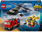 Stavebnice LEGO 60462 City s helikoptérou, hasičským autem a ponorkou, stavebnicí