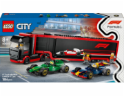 LEGO 60445 City F1 Transporter se závodními auty RB20 a AMR24 F1, Stavebnice