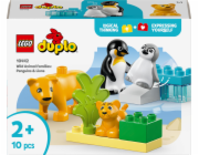 LEGO 10442 DUPLO Town Wildlife Families: Stavebnice Tučňáci a lvi
