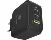 ICY BOX 3portová zásuvná nabíječka IB-PS103-PD, USB-A + 2x USB-C