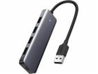Ugreen Hub Adaptér 4v1 USB-C na 4× USB 3.0 + USB-C Šedý