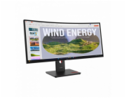 Lenovo LCD ThinkVision T34wd-40 + MC60 34" curved 3440x1440 VA/6ms/300 cd/m2/3000:1/Repro/HDMI/DO/3xUSB-A/3xUSB-C/RJ45/VESA/černá