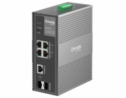 Switch TP-Link IES206GPP průmyslový, 2x SFP combo, 8x GLan s Poe+, 180W, DIN, Omáda SDN
