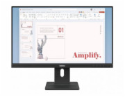 Lenovo ThinkVision E24-40 - LED monitor - 24" (23.8" zobrazitelný) - 1920 x 1080 Full HD (1080p) @ 100 Hz - IPS - 250 cd/m? - 1300:1 - 4 ms - HDMI, VGA, DisplayPort - reproduktory - havraní čerň