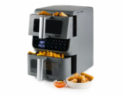Vertikální dvojitá horkovzdušná fritéza 3,5+6,5 l - DOMO DO550FR