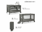 Cestovní postýlka KinderKraft JOY 2 DARK GREY